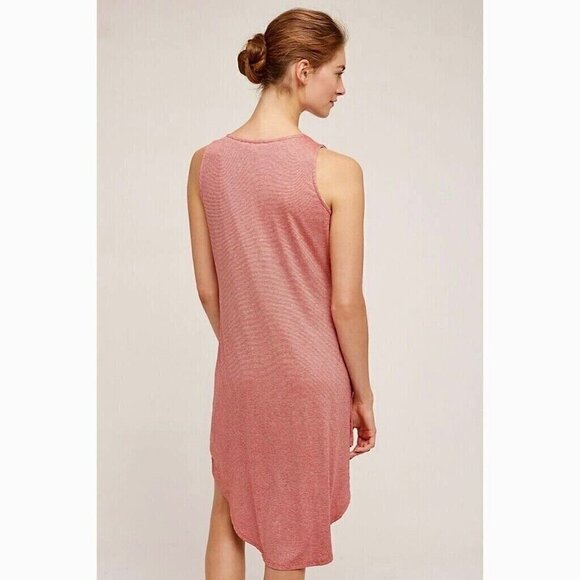 NWT!! Anthropologie DOLAN Tie Front Dress Stripe Resort Vacation ~ Medium Petite - Picture 8 of 14